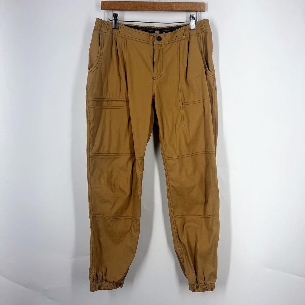 Mountain Hardwear Womens Brown Cotton Nylon Canvas‎ Utility Jogger Pants Size 10